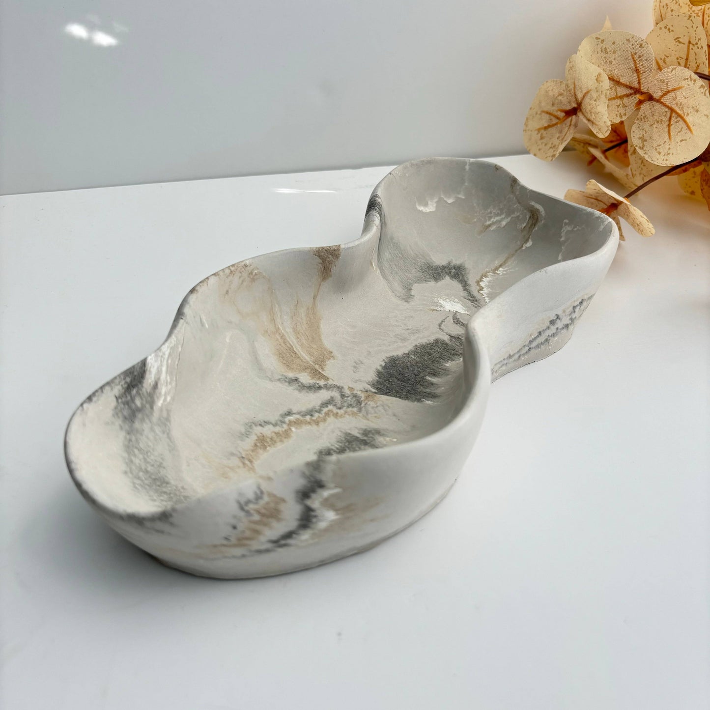 Curvy Bowl - Wavy Oblong Tray/ Bowl