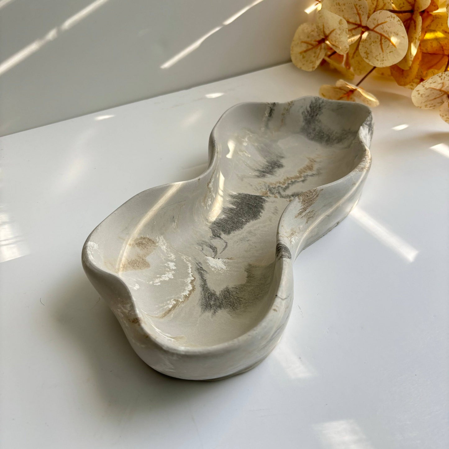 Curvy Bowl - Wavy Oblong Tray/ Bowl