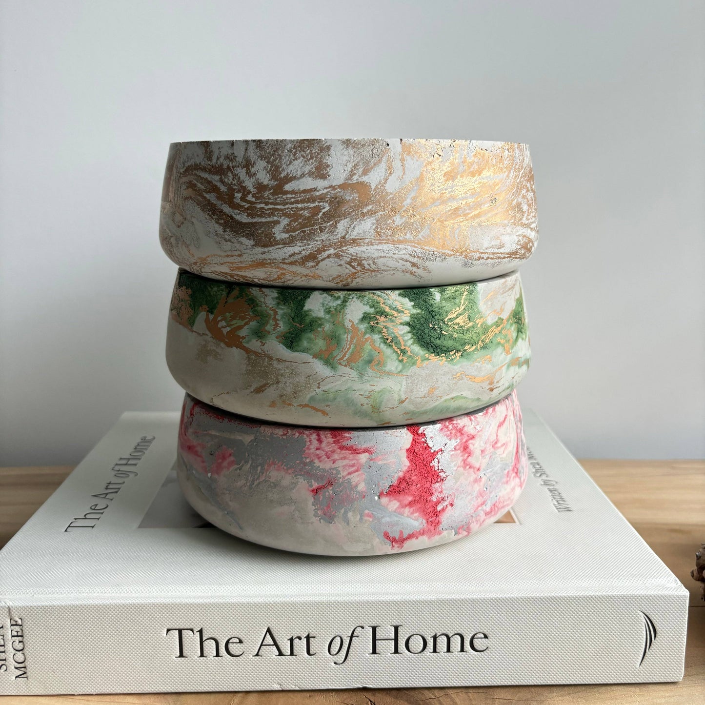 Daza - Decorative Concrete Bowl | Centerpiece Bowl 